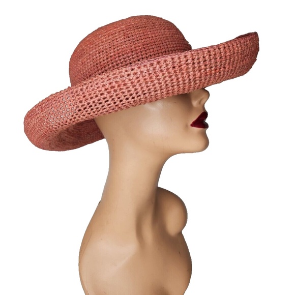 HELEN KAMINSKI Provence 12 Straw Raffia Hat Pomelo Color Excellent Condition main image 6